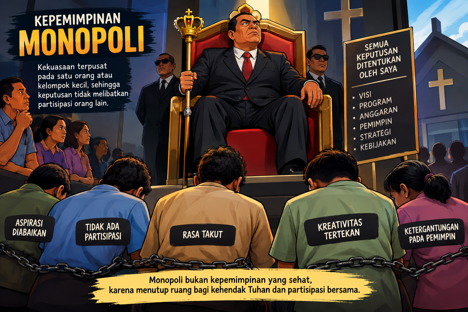 KONEKTIVITAS, SENTRALISTIK, DAN MONOPOLISTIK DALAM KEPEMIMPINAN ORGANISASI
